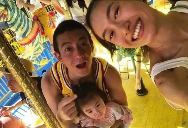 陈冠希前女友杨永晴晒娃近况,结婚五年育有双胞胎,二宝萌态十足似妈妈